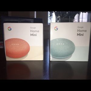 Google minis new  in box 45.00 each or 2 for 80.00